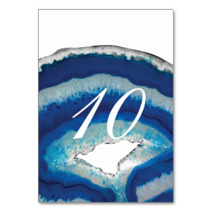 Blue Agate-Bordsnummer Bordsnummer