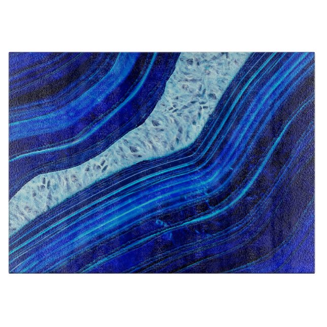 Blue Agate Marble Digital Art (Framsidan)