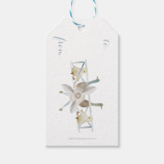 Blue Airplane Gift Tag Presentetikett