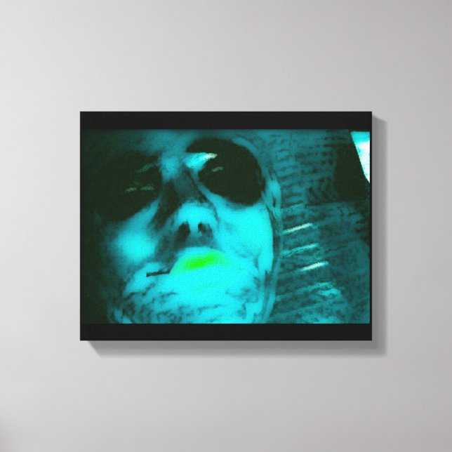 Blue Alien Canvastryck (Framsida)