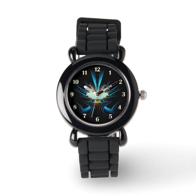 Blue Alien Kids Watch Armbandsur (Framsida)