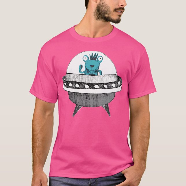 Blue Alien T Shirt (Framsida)