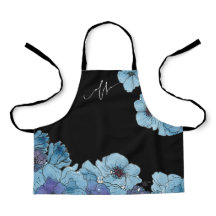 Blue Aloha Blommigt Apron