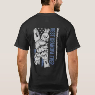 Blue American Flagga Best Grandpa T Shirt