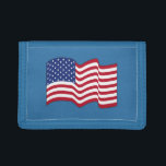 Blue American Flagga Wallet Gift<br><div class="desc">Designen kommer från originalteckningen.</div>