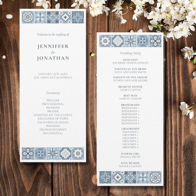 BLUE AN GRÅTT SPANISH TILES PROGRAM (Skapare uppladdad)