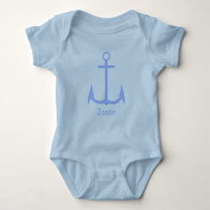 Blue Anchor Anpassningsbar Baby Bodykostym Tröja