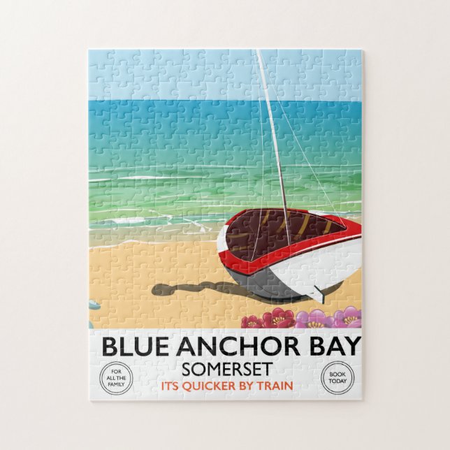 Blue Anchor Bay Somerset reseskylt Pussel (Vertikal)