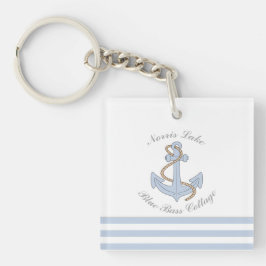 Blue Anchor Nautical Rand Sjö Beach House Namn