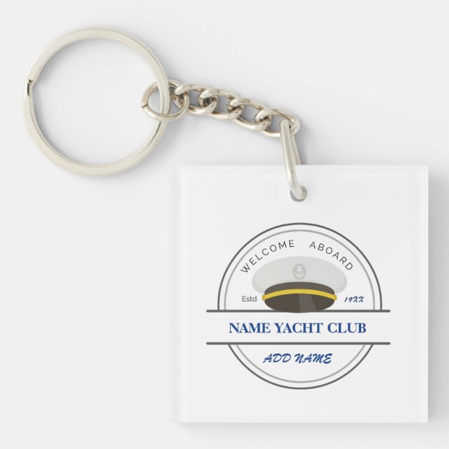 Blue Anchor Nautical Welcome yacht segling Boat (Framsidan)