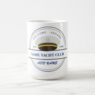 Blue Anchor Nautical Welcome yacht segling Boat Kaffemugg