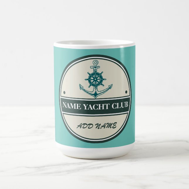 Blue Anchor Nautical Welcome yacht segling Boat Kaffemugg (Center)