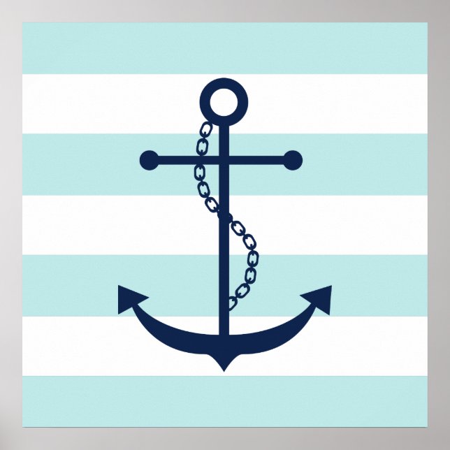 Blue Anchor på Mint Rand Poster (Framsidan)