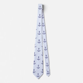 Blue Anchors Nautical Manar Neck Tie Slips