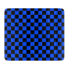 Blue and black checkerboard pattern