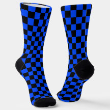 Blue and black checkerboard pattern