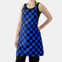 Blue and black checkerboard pattern