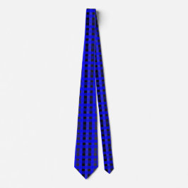 Blue and Black Gingham Stil Tie Slips