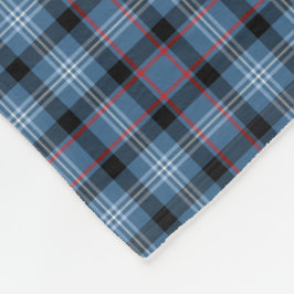 Blue and Black Play Fitzgerald Tartan Fleecefilt