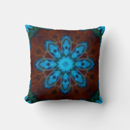 Blue and Brown Throw Pillow Kudde