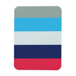 Blue and Burgundy Rand Magnet