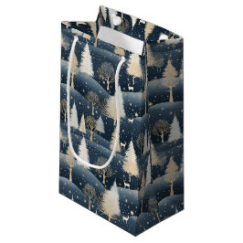 Blue and Cream Snowy Fields 