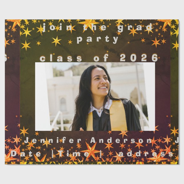 blue and gold elegant invitation presentpapper (Platt)