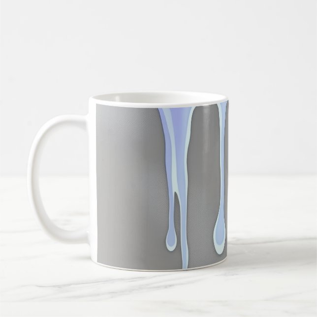 Blue and Gray Shape Kaffemugg (Vänster)