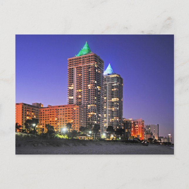 Blue and Grönt Diamond Torn, Miami Beach Vykort (Framsida)