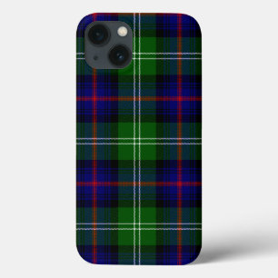 Blue and Grönt Scottish Klan Sutherland Tartan
