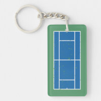 Blue and Grönt Tennis Court Distress Stil