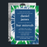 Blue and Grönt Tie Dye Pub Mitzvah Photo Collage Inbjudningar<br><div class="desc">Den här moderna inbjudan innehåller fet vit text på framsidan med en blå och grönt slips spiral. Baksidan innehåller tre foton som du själv väljer,  i svartvitt. Använda mallformuläret för att lägga till anpassningsbarna. Du kan använda funktionen Anpassa för att ändra teckensnitt,  layout och färg.</div>