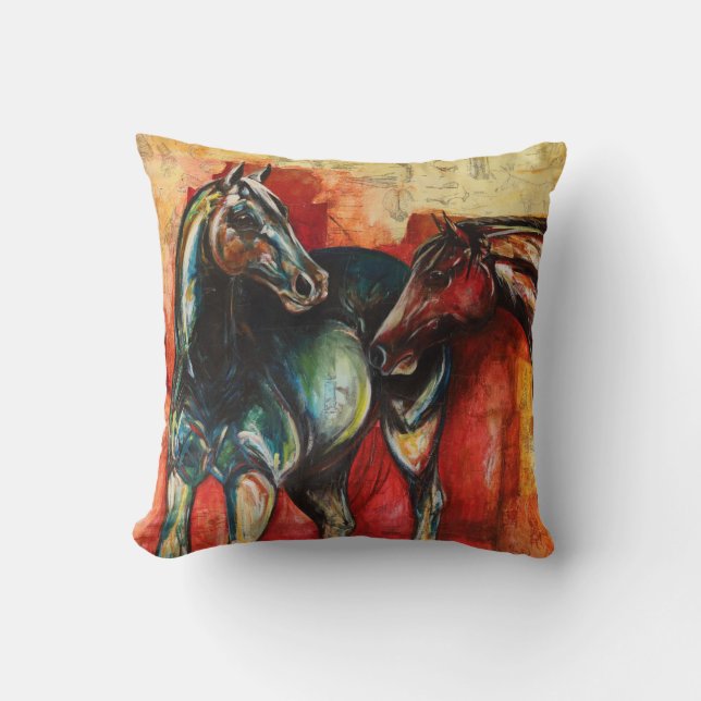 "Blue and Gus" Art Dekorativ kudde (Framsida)