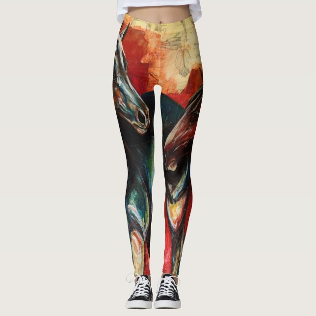 "Blue and Gus" Art Leggings (Framsida)
