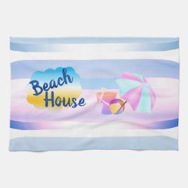 Blue and Rosa Beach House Tea Towel Kökshandduk