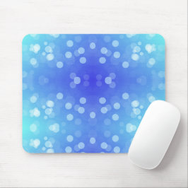 Blue and turquoise mouse pad with a bokeh pattern  musmatta