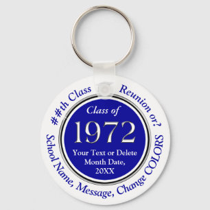 Blue and White, 1972, Reunion Souvenirs Nyckelring