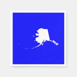 Blue and White Alaska Pappersservett