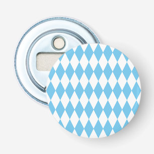 Blue and White Bavaria Rhombus Flagga Mönster Flasköppnare