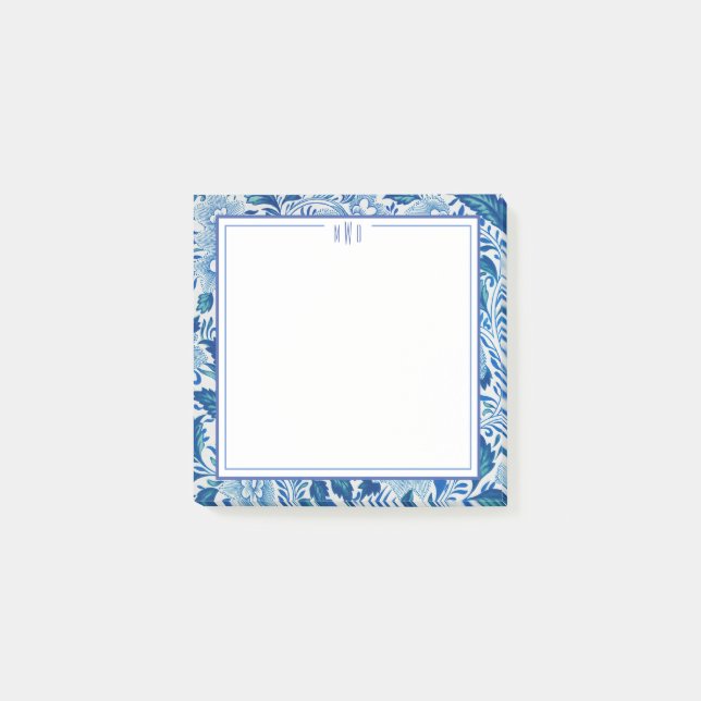Blue and White Chinoiserie Chic Post-its Post-it Block (Framsida)