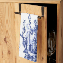 Blue and White Chinoiserie Kökshandduk