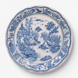 Blue and White Chinoiserie Pagoda