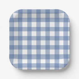 Blue and White Dainty Buffalo Check