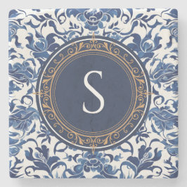 Blue and White Fransk Toile Chinoiserie Stenunderlägg