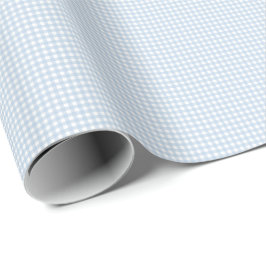Blue and White Gingham Presentpapper