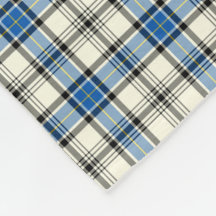 Blue and White Hannay Klan Tartan