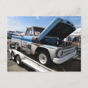 Blue and White Junker Lastbil Vykort