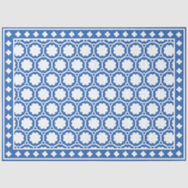 Blue and White Modern Bone Inlay Decoupage Paper