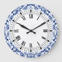 Blue and White Moroccan Casbah Damask