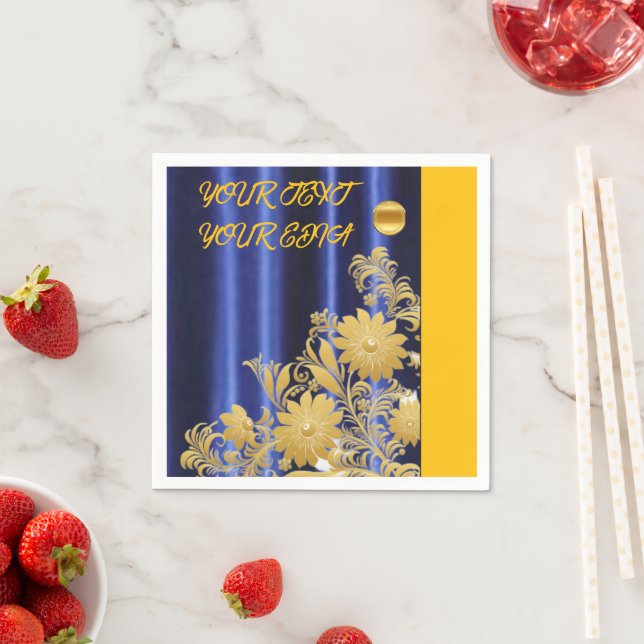 ,Blue and White Napkin, ,Blue White Napkins for, Pappersservett (Insitu)